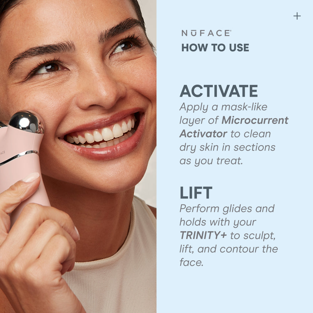 Limited Edition TRINITY+ Sandy Rose Starter Kit - Smart Microcurrent Facial Toning Kit