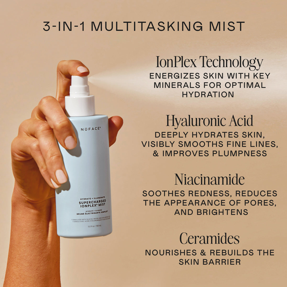 IonPlex Facial Mist  with Niacinamide and Ceramides
