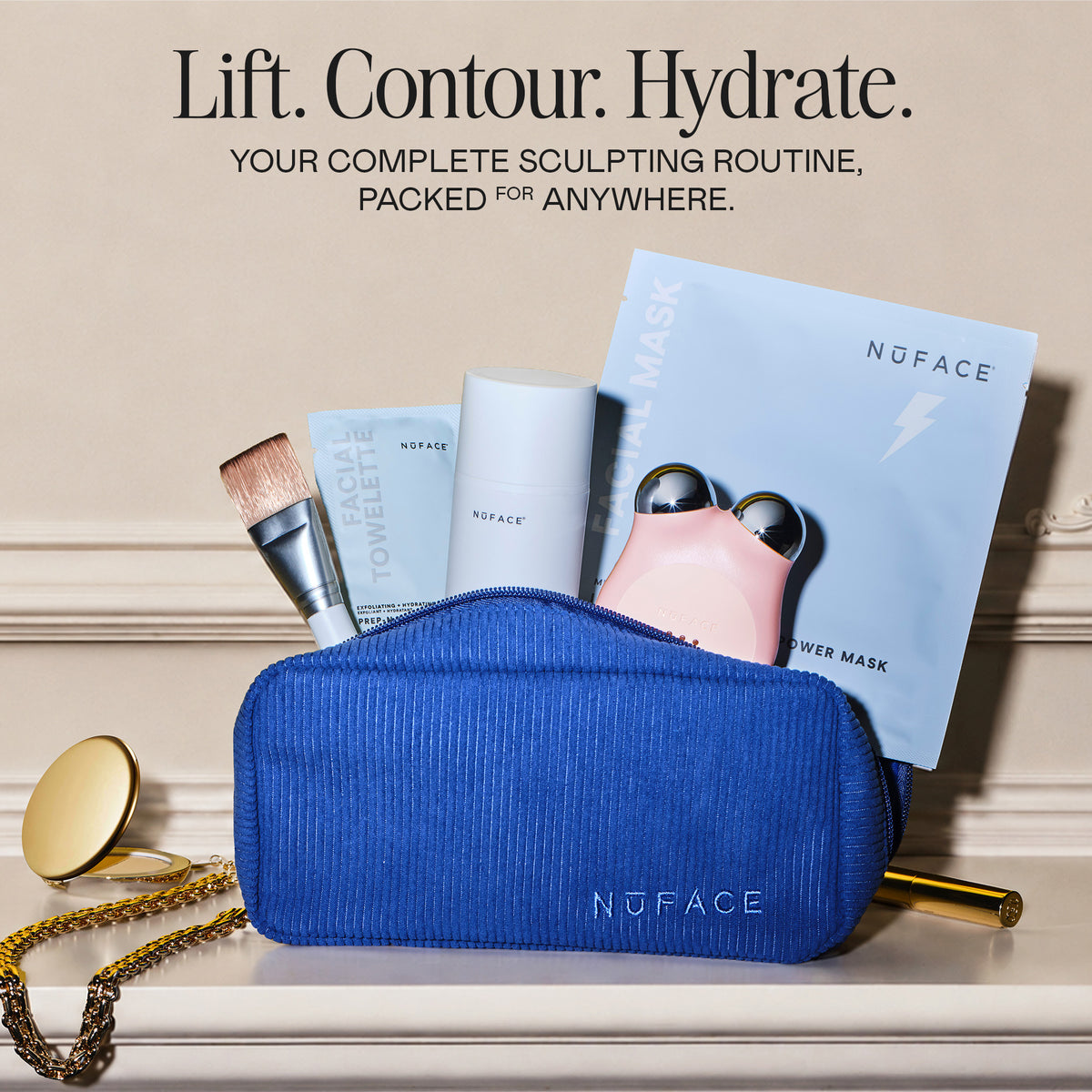 HYDRATE & SCULPT KIT - Petite Pro-Longevity Microcurrent Facial Sculpting Device