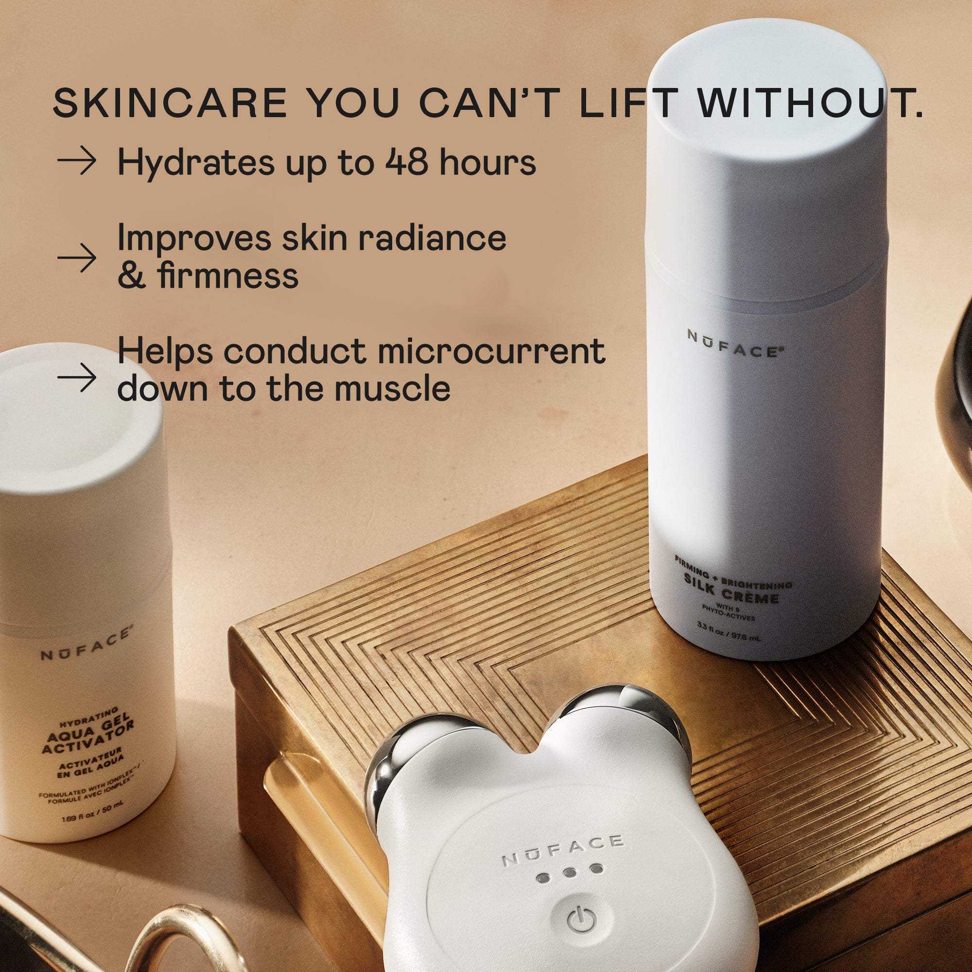 Firming & Brightening Silk Crème Microcurrent Activator | NuFACE