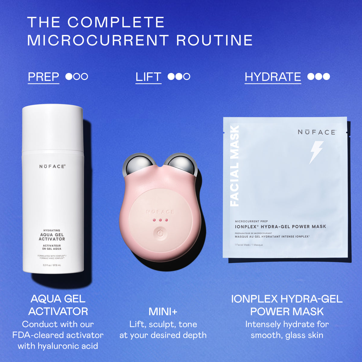 HYDRATE & SCULPT KIT - Petite Pro-Longevity Microcurrent Facial Sculpting Device