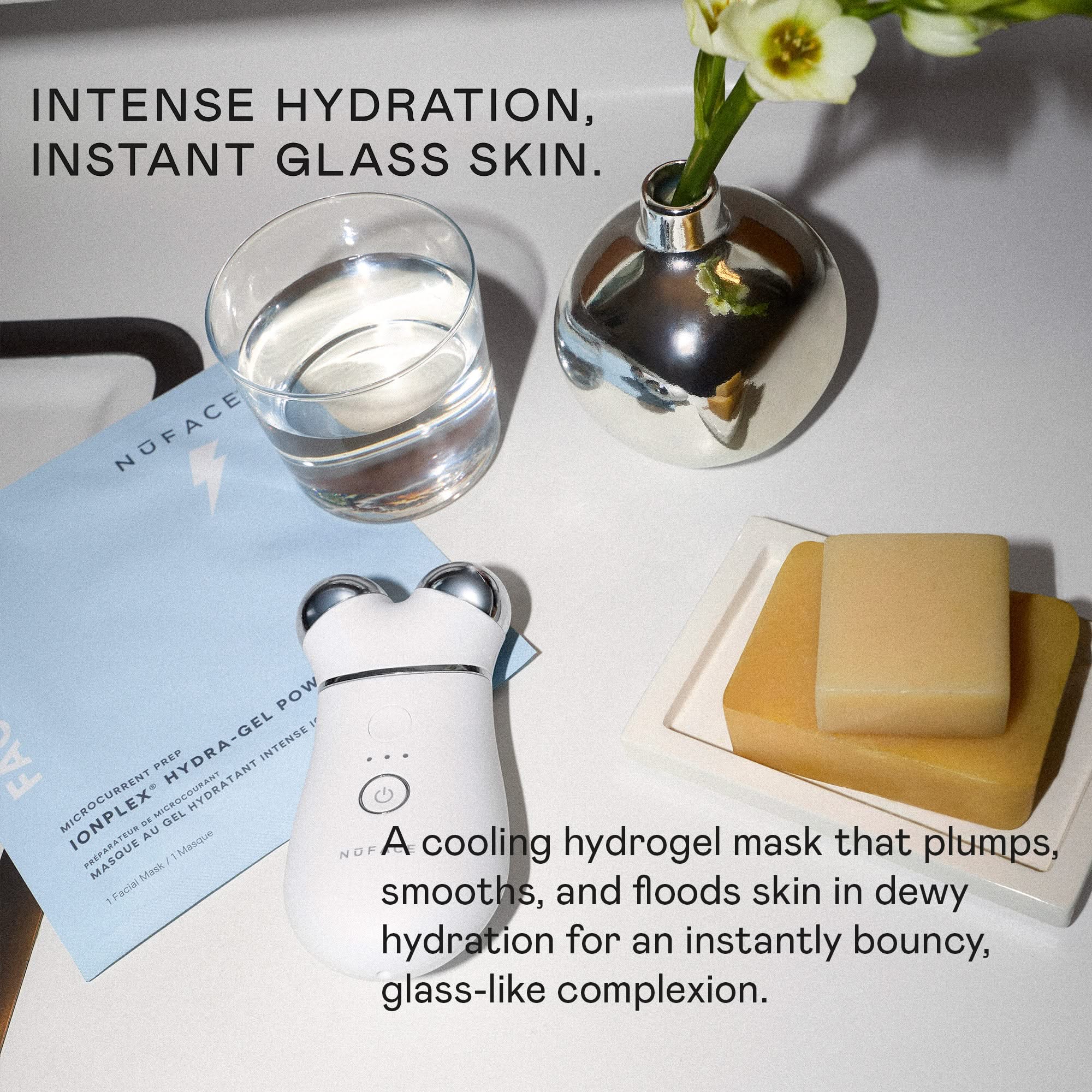 IonPlex® Hydra-Gel Power Mask - Glass Skin Korean Sheet Mask | NUFACE