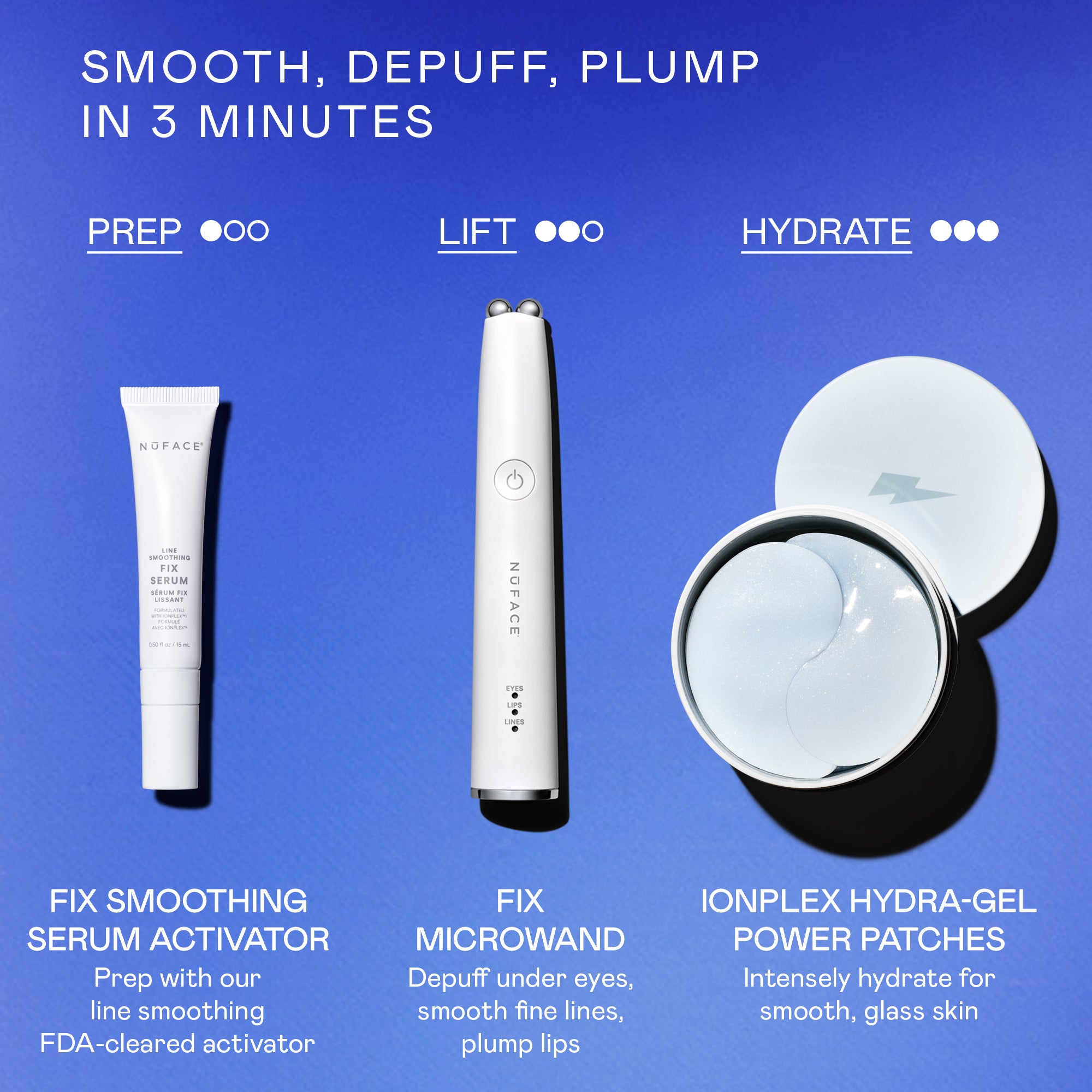 NUFACE FIX MicroWand - Eyes, Lips & Lines Microcurrent Device – NuFACE