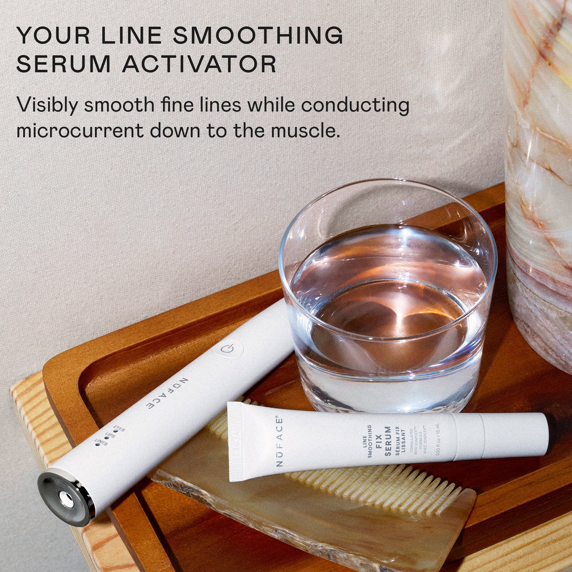 FIX Smooth Microcurrent Serum Activator with Peptides | NUFACE