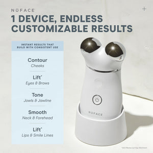 TRINITY+ and Effective Lip & Eye Attachment - Smart Advanced Facial Toning Device with Targeted Attachment