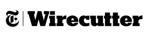 Wirecutter logo with a stylized 'T' on a white background